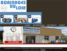 Tablet Screenshot of bobinages-du-loir.com
